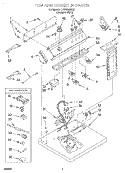 SECTION Diagram and Parts List for LEW8858HQ0  Whirlpool Dryer