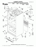 CABINET PARTS Diagram and Parts List for GI7FVCXWQ00  Whirlpool Refrigerator