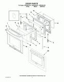 DOOR PARTS Diagram and Parts List for KERS206XBL1  KitchenAid Range