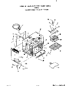 Body Diagram and Parts List for D5757*0  Roper Range