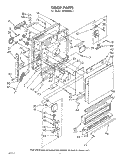 DOOR Diagram and Parts List for DU9903XL1  Whirlpool Dishwasher