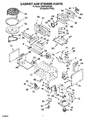 CABINET AND STIRRER PARTS Diagram and Parts List for YKEMC308KM01  KitchenAid Microwave Oven Combo