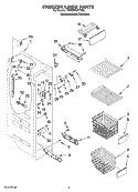 Part Location Diagram of 2301294 Whirlpool Basket Track - Left Side
