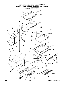 Upper Oven Pedestal Diagram and Parts List for 2763*0A  Roper Range