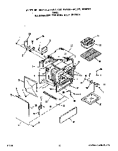 Oven Body Diagram and Parts List for 1346*0A  Roper Range