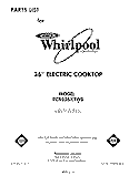 SECTION Diagram and Parts List for RC8536XTH0  Whirlpool Cooktop