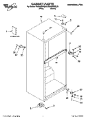 CABINET PARTS Diagram and Parts List for ER8MHMXML00  Whirlpool Refrigerator