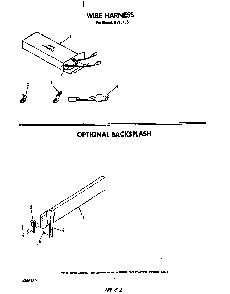 Wire Harness Diagram and Parts List for N9357*3  Roper Range