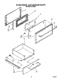Part Location Diagram of 4321253 Whirlpool Glass