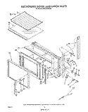 MICROWAVE DOOR AND LATCH , LIT/OPTIONAL Diagram and Parts List for RM988PXVN2  Whirlpool Microwave Oven Combo