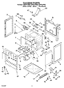 CHASSIS PARTS Diagram and Parts List for GR470LXMB0  Whirlpool Range