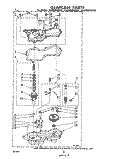 GEARCASE Diagram and Parts List for 3CA2000XMW0  Whirlpool Washer