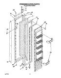 FREEZER DOOR Diagram and Parts List for KSSS48MBX00  KitchenAid Refrigerator