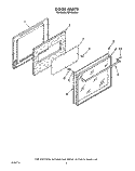 DOOR Diagram and Parts List for FEP320VW0  Roper Range