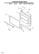 FREEZER DOOR Diagram and Parts List for GR2SHTXKL01  Whirlpool Refrigerator