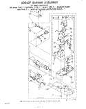 688637 BURNER Diagram and Parts List for LG5801XMW0  Whirlpool Dryer