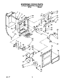 DISPENSER FRONT Diagram and Parts List for 4ED22DWXTF00  Whirlpool Refrigerator