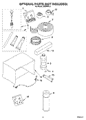 OPTIONAL  PARTS (NOT INCLUDED) Diagram and Parts List for CA24WCL1  Crosley Air Conditioner