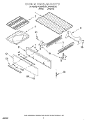 OVEN AND BROILER Diagram and Parts List for SF302BSGW1  Whirlpool Range