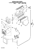 ICEMAKER PARTS, OPTIONAL PARTS (NOT INCLUDED) Diagram and Parts List for ED5NHGXVQ00  Whirlpool Refrigerator