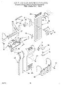 AIR FLOW AND RESERVOIR Diagram and Parts List for KSSP36QFB05  KitchenAid Refrigerator