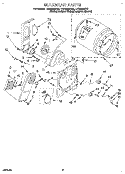 SECTION Diagram and Parts List for LER6638DZ0  Whirlpool Dryer