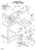 LINER PARTS Diagram and Parts List for ET8MTKXKT00  Whirlpool Refrigerator