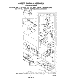 688637 BURNER Diagram and Parts List for LG5701XMW1  Whirlpool Dryer