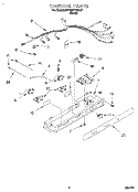 CONTROL Diagram and Parts List for KSRB27QDBL01  KitchenAid Refrigerator