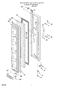 FREEZER DOOR Diagram and Parts List for 4YED20TKFN00  Whirlpool Refrigerator