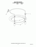 HEATER PARTS Diagram and Parts List for DU1345XTVQ1  Whirlpool Dishwasher