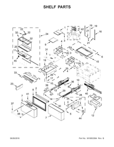Part Location Diagram of WPW10756310 Whirlpool Glass Shelf