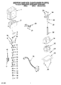 MOTOR AND ICE CONTAINER PARTS Diagram and Parts List for GS2SHAXSQ01  Whirlpool Refrigerator