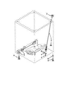 Suspension Diagram and Parts List for 11021082001  Kenmore Washer