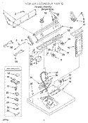 SECTION Diagram and Parts List for LER5848EQ4  Whirlpool Dryer