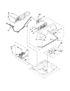 Console And Dispenser Parts Diagram and Parts List for 11026112310  Kenmore Washer