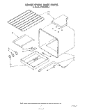 LOWER OVEN LINER Diagram and Parts List for KGBS245SBL0  KitchenAid Wall Oven