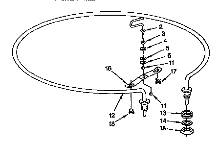 Heater Diagram and Parts List for KUDH230YH0  KitchenAid Dishwasher