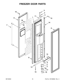 Part Location Diagram of W11408939 Whirlpool BIN-CNTLVR