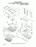 SHELF PARTS Diagram and Parts List for KBRS20EVMS1  KitchenAid Refrigerator