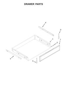 Drawer Parts Diagram and Parts List for KFEG500EBL0  KitchenAid Range
