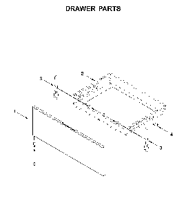 Drawer parts Diagram and Parts List for 66475113611  Kenmore Range