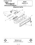 CONSOLE Diagram and Parts List for DU8950XT0  Whirlpool Dishwasher