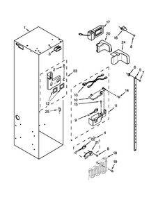 Refrigerator Liner Parts Diagram and Parts List for KBSD606ESS00  KitchenAid Refrigerator