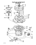 PUMP AND MOTOR Diagram and Parts List for KUDC220T5  KitchenAid Dishwasher