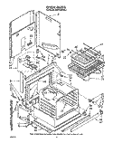 OVEN Diagram and Parts List for KEDT105VAL1  KitchenAid Range