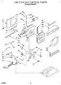 AIR FLOW AND CONTROL Diagram and Parts List for ACM052XZ1  Whirlpool Air Conditioner