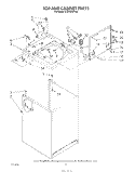 TOP AND CABINET , LITERATURE AND OPTIONAL Diagram and Parts List for LA6300XTW0  Whirlpool Washer