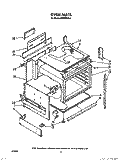 OVEN Diagram and Parts List for RS575PXR6  Whirlpool Range