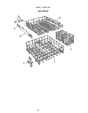 RACK Diagram and Parts List for 8585L20  Roper Dishwasher